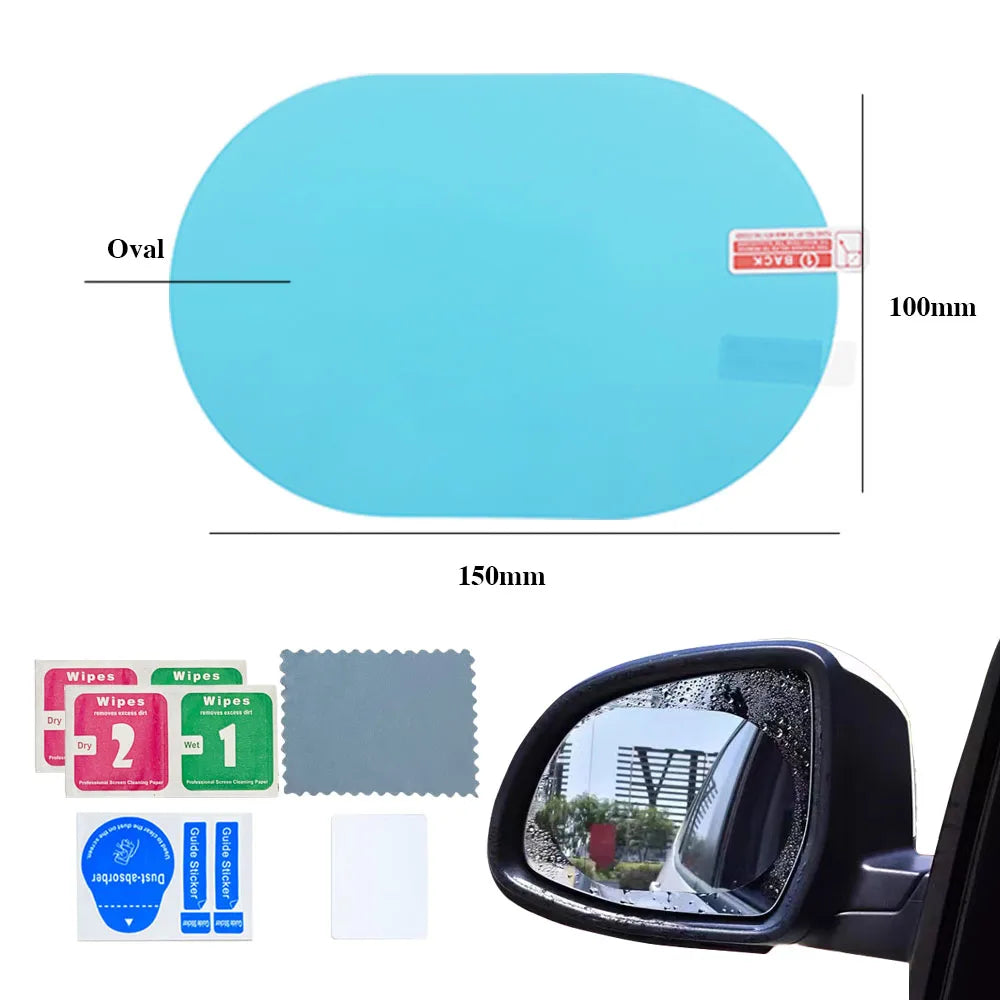 2PCS Car Rearview Mirror Rain Eyebrow Carbon Fiber Rain Shield Sun Shade Clear Vision Protector for Auto Mirror Accessories