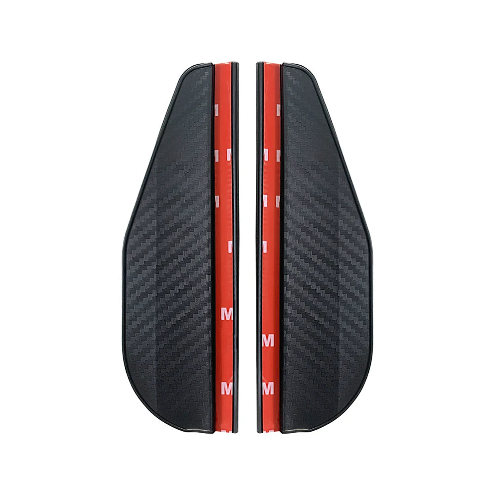 2PCS Car Rearview Mirror Rain Eyebrow Carbon Fiber Rain Shield Sun Shade Clear Vision Protector for Auto Mirror Accessories